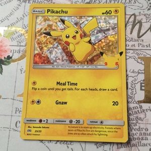 Holographic Pikachu, the Pokémon card.